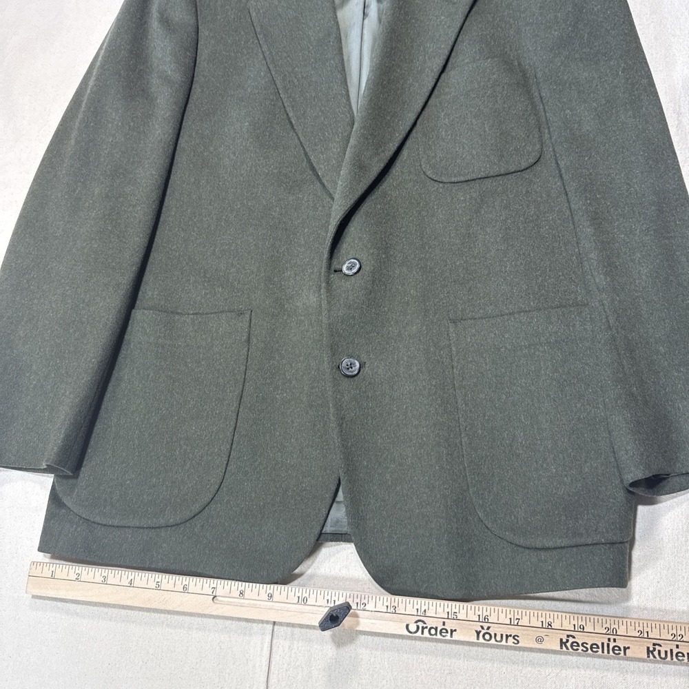 Eddie Bauer Men's Dark Green Wool Blazer - Picture 12 of 16